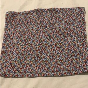 American Eagle Floral Crop Tube Top